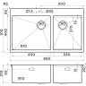 Мойка OMOIKIRI AKISAME 86-2-IN SIDE 4997021
