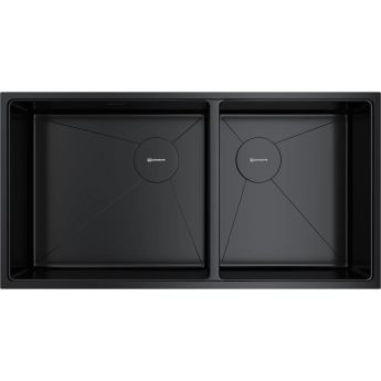 Мойка OMOIKIRI TAKI 85-2-LB-U/IF SIDE нерж.сталь/графит