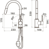 Смеситель OMOIKIRI SHINAGAWA-SB-BN латунь/нержавеющая сталь 4994459